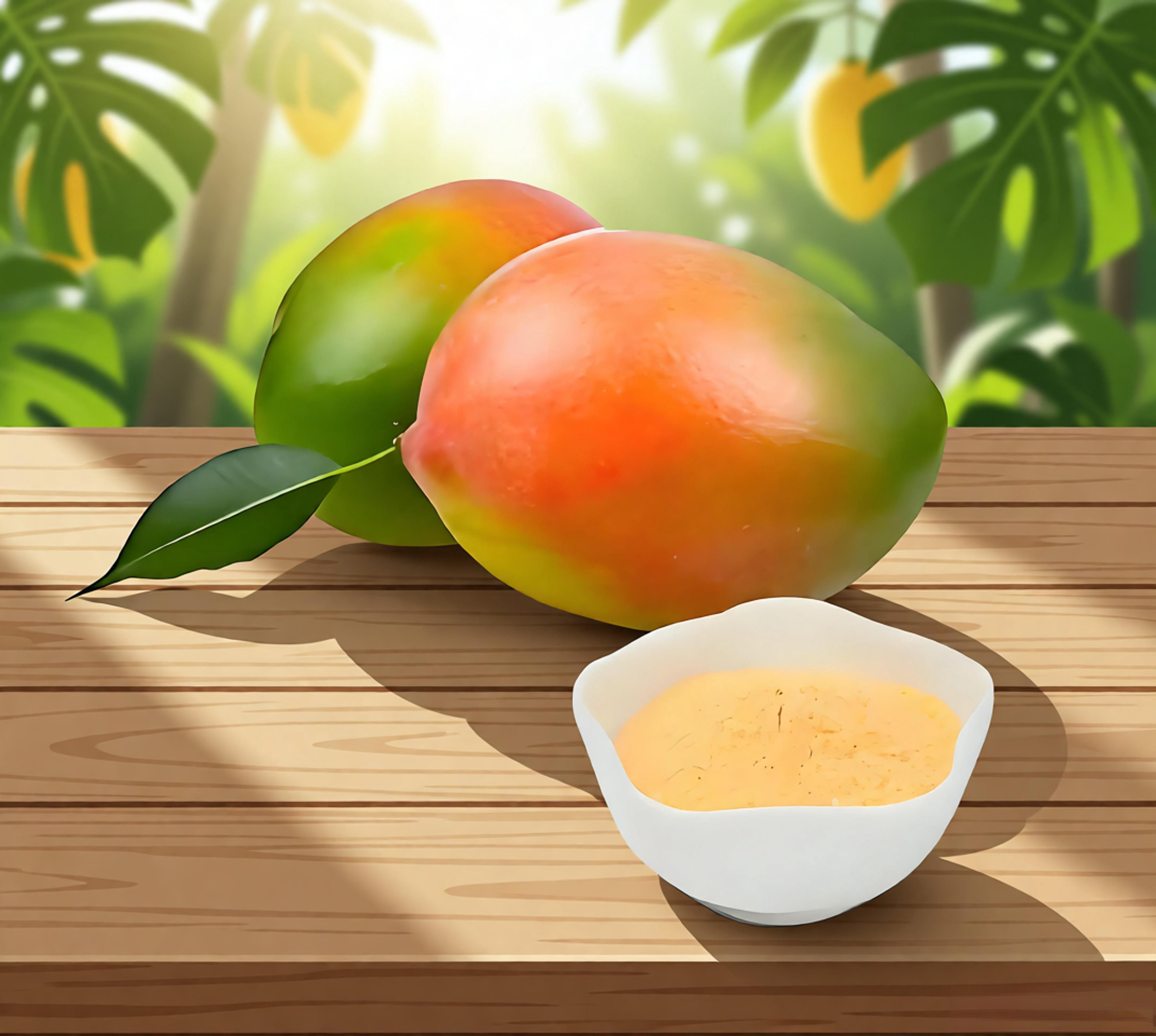 Is there a big difference in flavor between freeze-dried mango powder and fresh mango